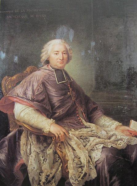 Francois-Hubert Drouais Portrait of Cardinal de la Rochefoucauld china oil painting image